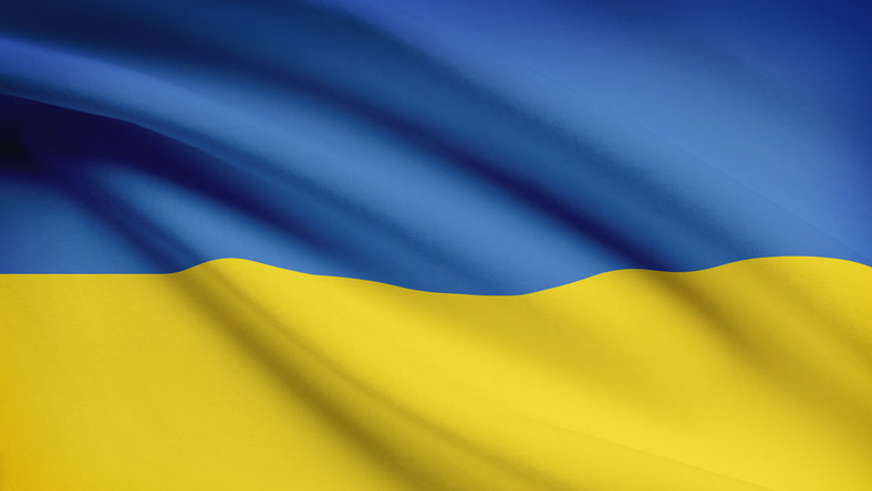 flaga Ukrainy grafika promocyjna aktualności strony Miejski Ośrodek Pomocy Społecznej w Puławach
